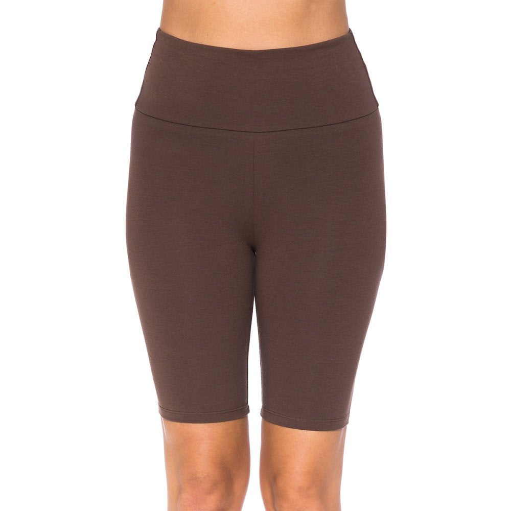 Ambiance - Pantalones Cortos de Ciclismo de Talle Alto para Mujer - 72529