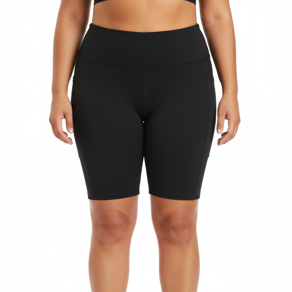 Ambiance - Women's Size Pocket Bike Shorts [Plus Size] - 72595XL