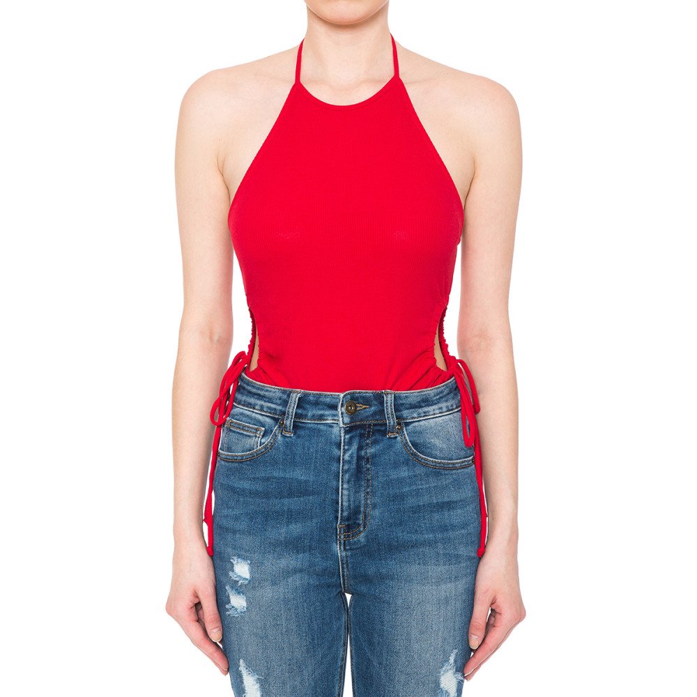 Ambiance - Women's Halter Neck Bodysuit - 73352