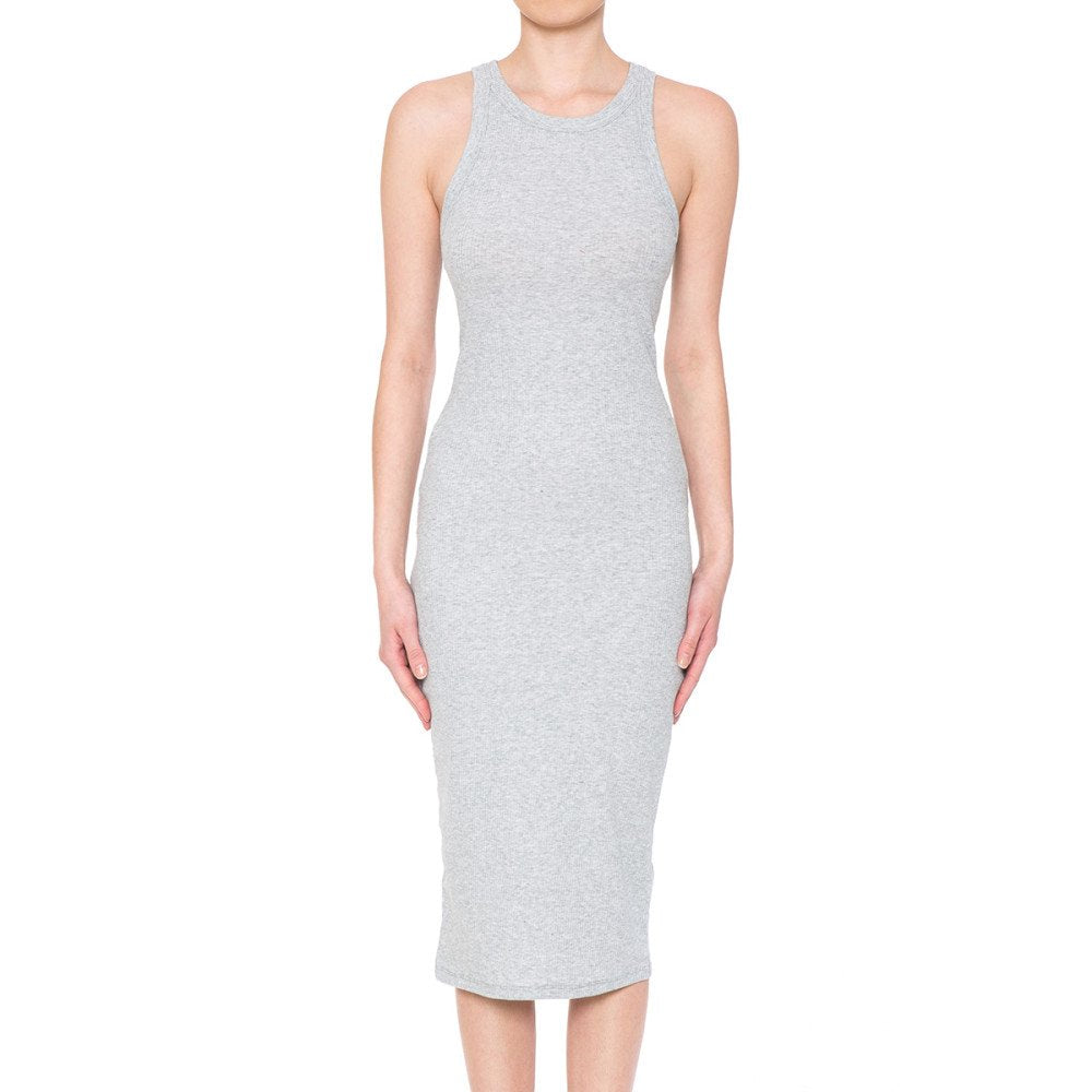 Ambiance - Women's Crew Neck Mid Dress - 73358