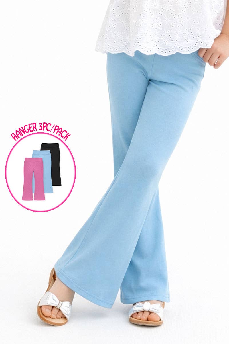 Girl's 3pc Pack Cozy Flare Legging Set - GLP-Y26-89515B