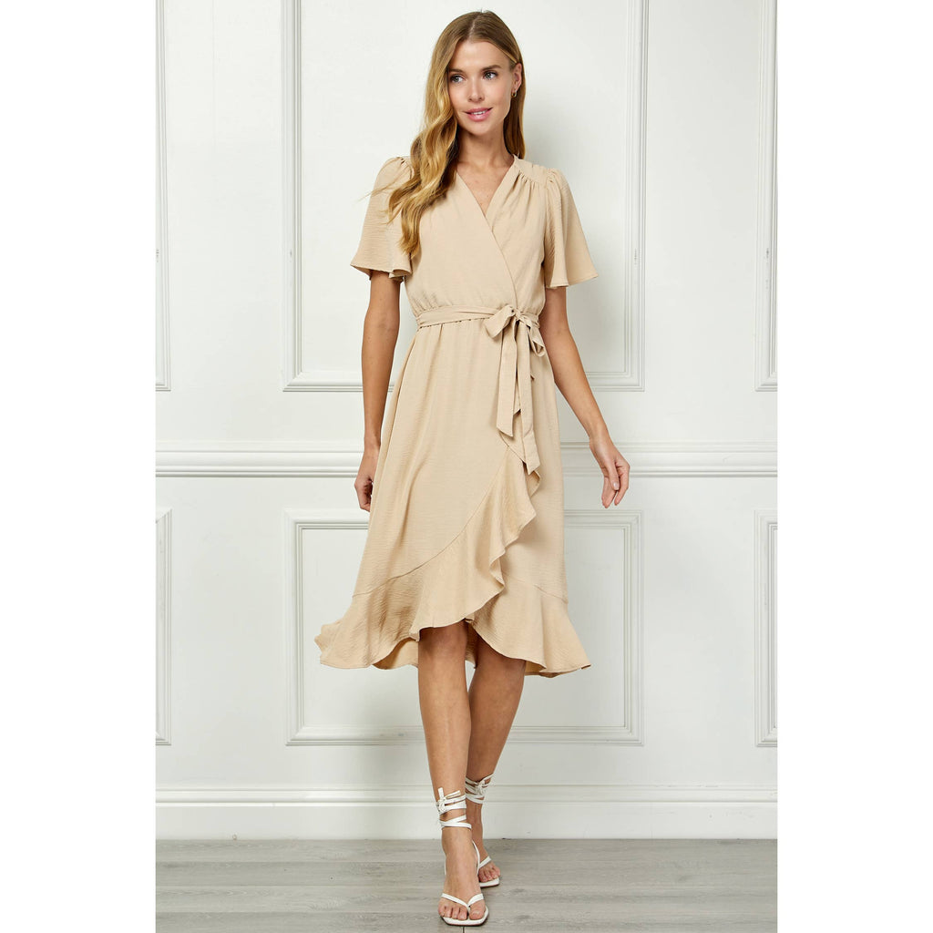 Colección Winslow - Vestido cruzado falso de elegancia clásica para mujer - Y95651P33