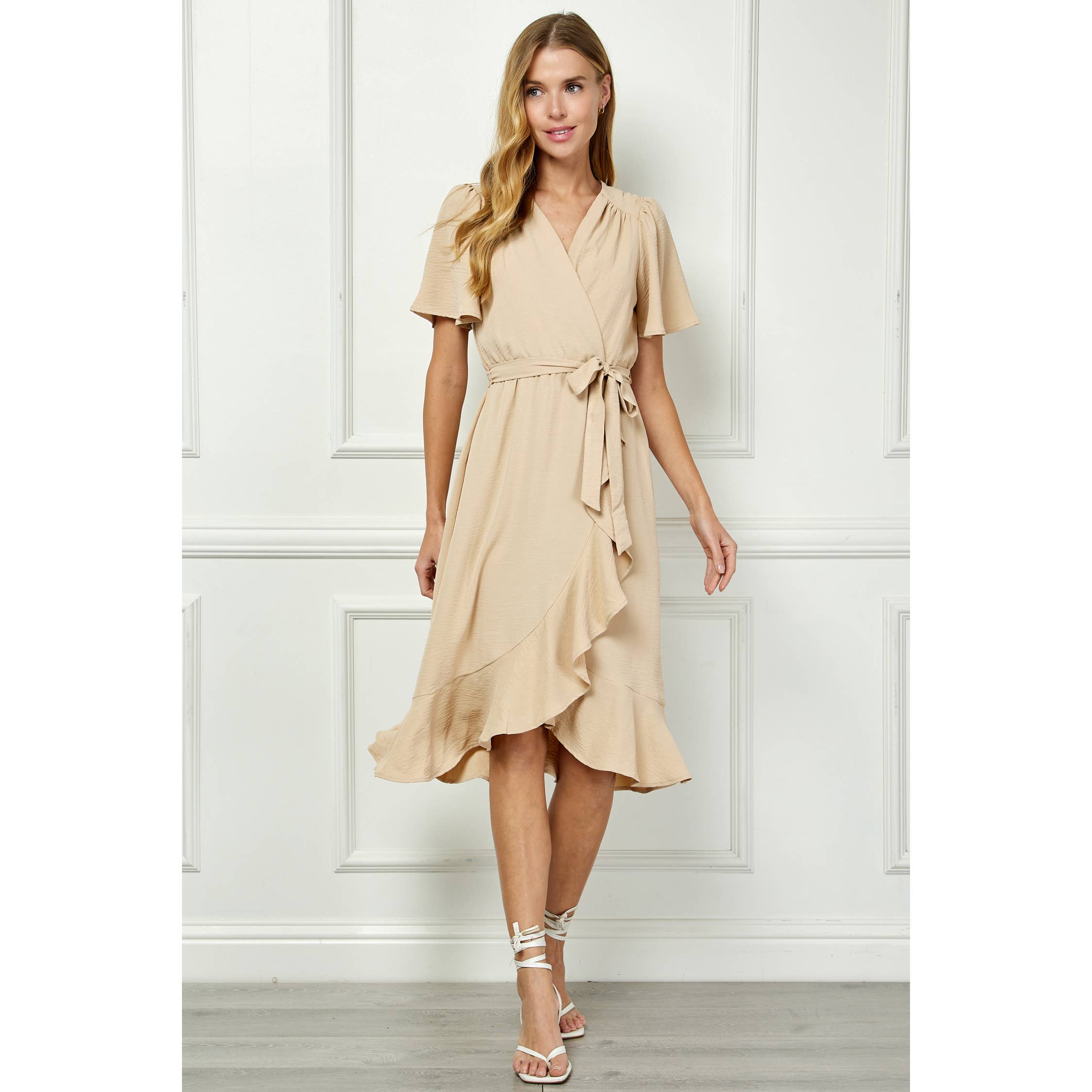 Winslow Collection - Women’s Classic Elegance Faux Wrap Dress - Y95651P33