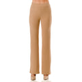 Ambiance - Women's Wide Rib Knit Long Pants - 76844