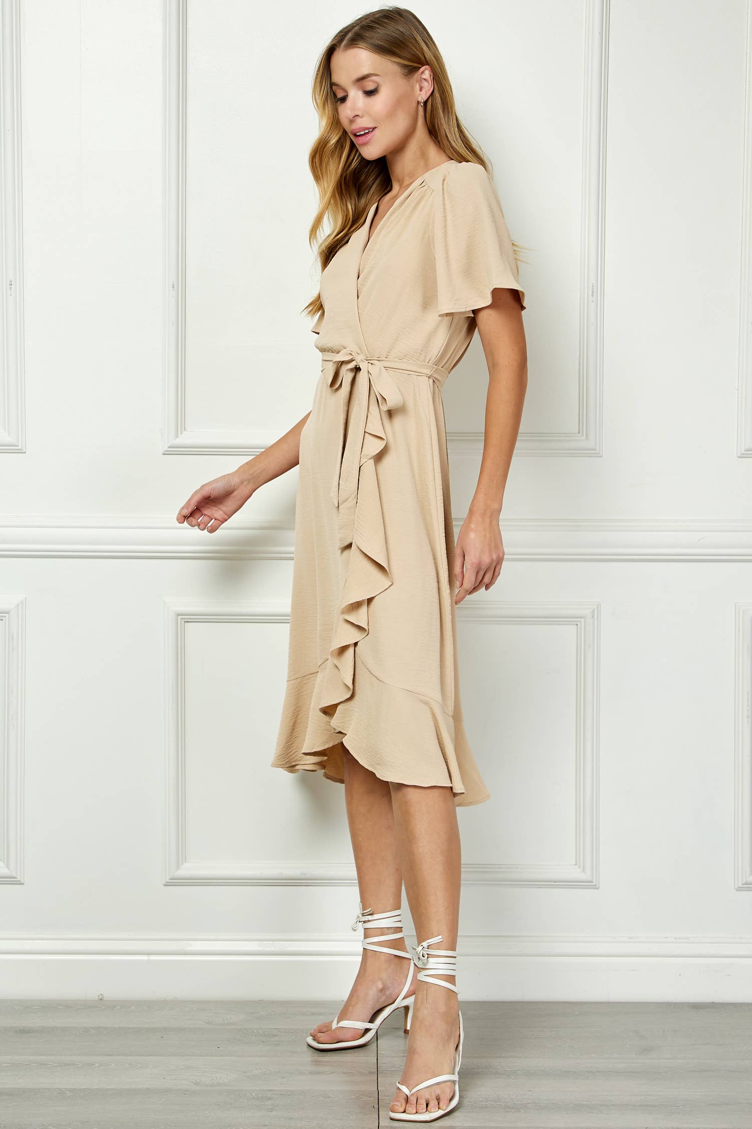 Colección Winslow - Vestido cruzado falso de elegancia clásica para mujer - Y95651P33