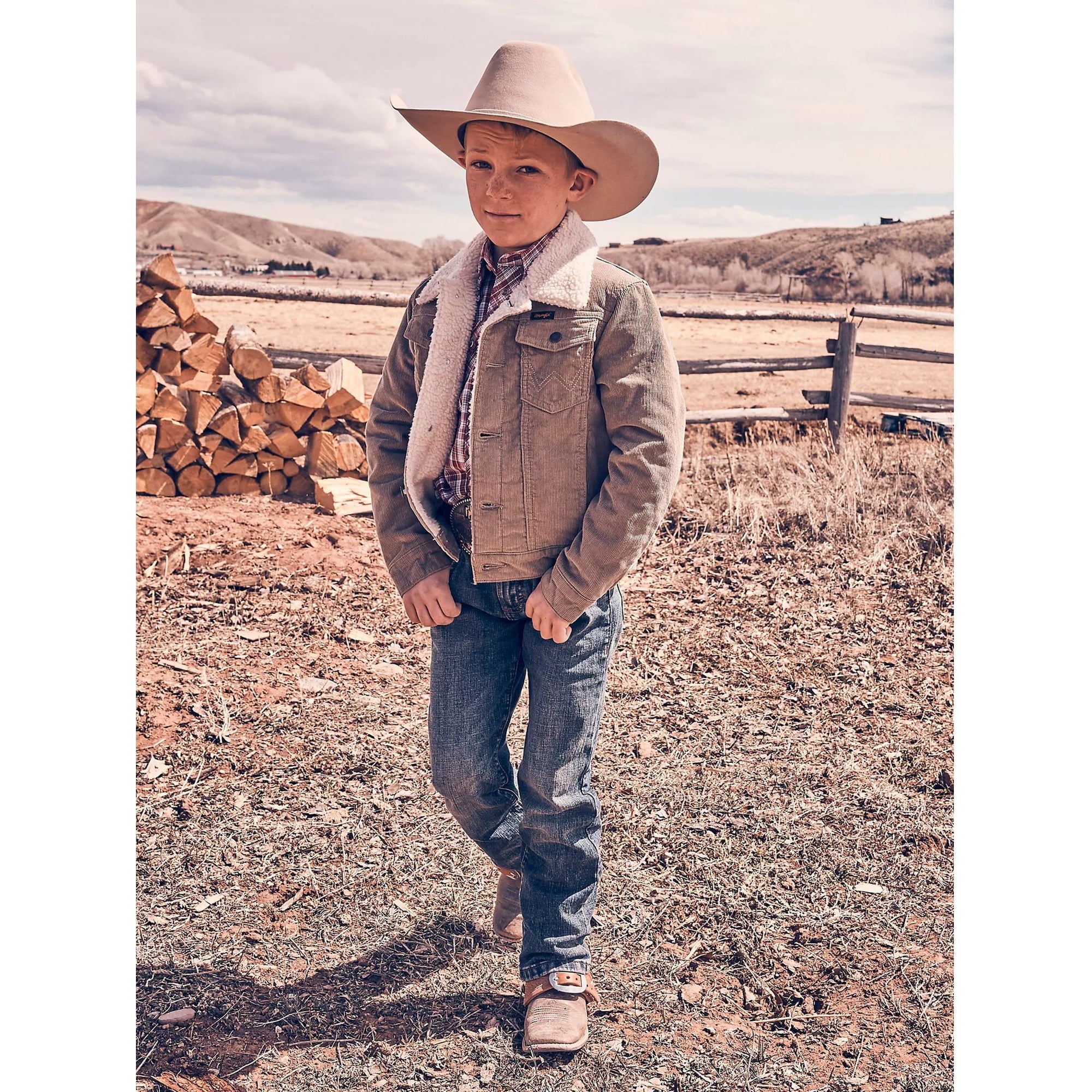 Wrangler - Boys Corduroy Jacket - Sherpa Lined - 112335635