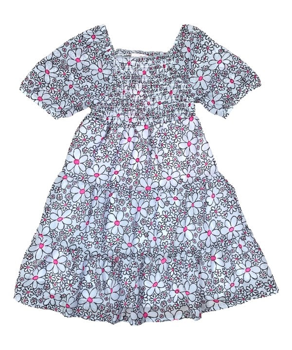Unik - Girls Chiffon Multi Tier Short Sleeve Dress - DR2234