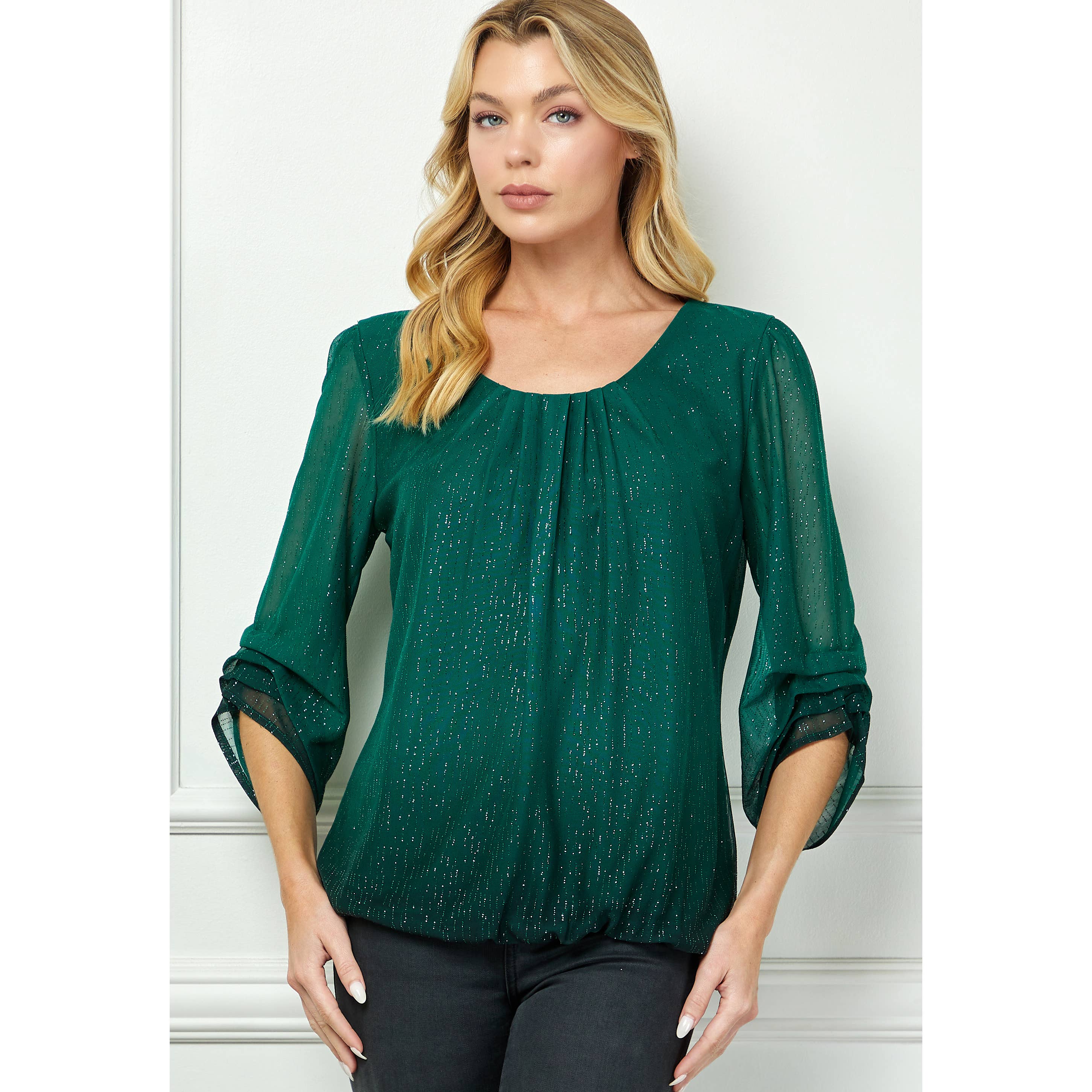 Winslow Collection - Women’s Radiance Ombre Sparkle Blouse - G51014U122
