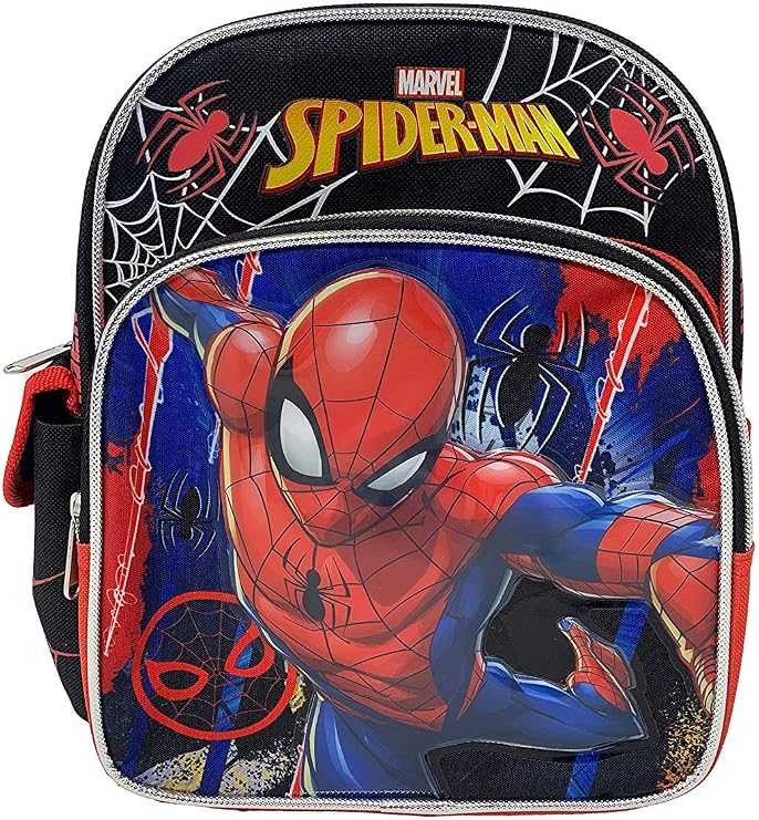 Marvel Black Spider-Man 10" Mini Spiderman Backpack - A17695