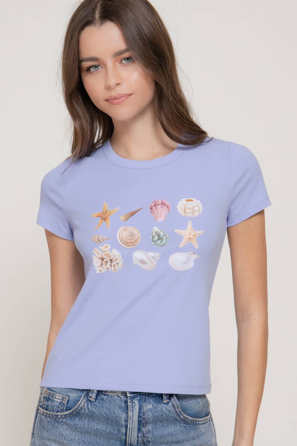 Active USA - Women's Short Sleeve Crew Neck Graphic T-Shirt - T15103