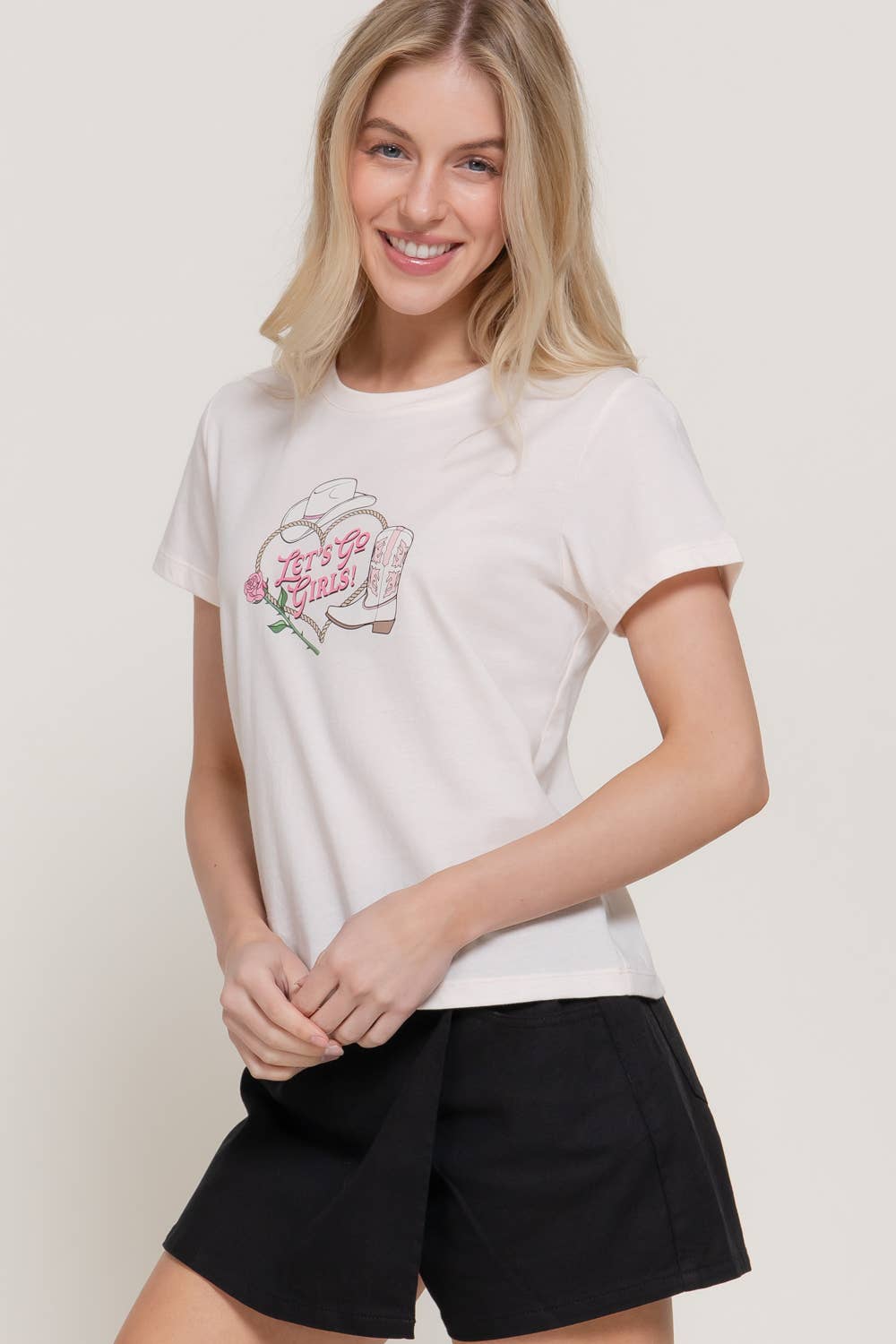 Active USA - Short Sleeve Crew Neck Graphic T-Shirt - T15095