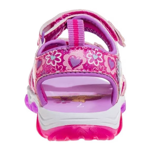 Nickelodeon Paw Patrol Double Hook & Loop Girls Toe Sport Toddler Sandals - CH98977