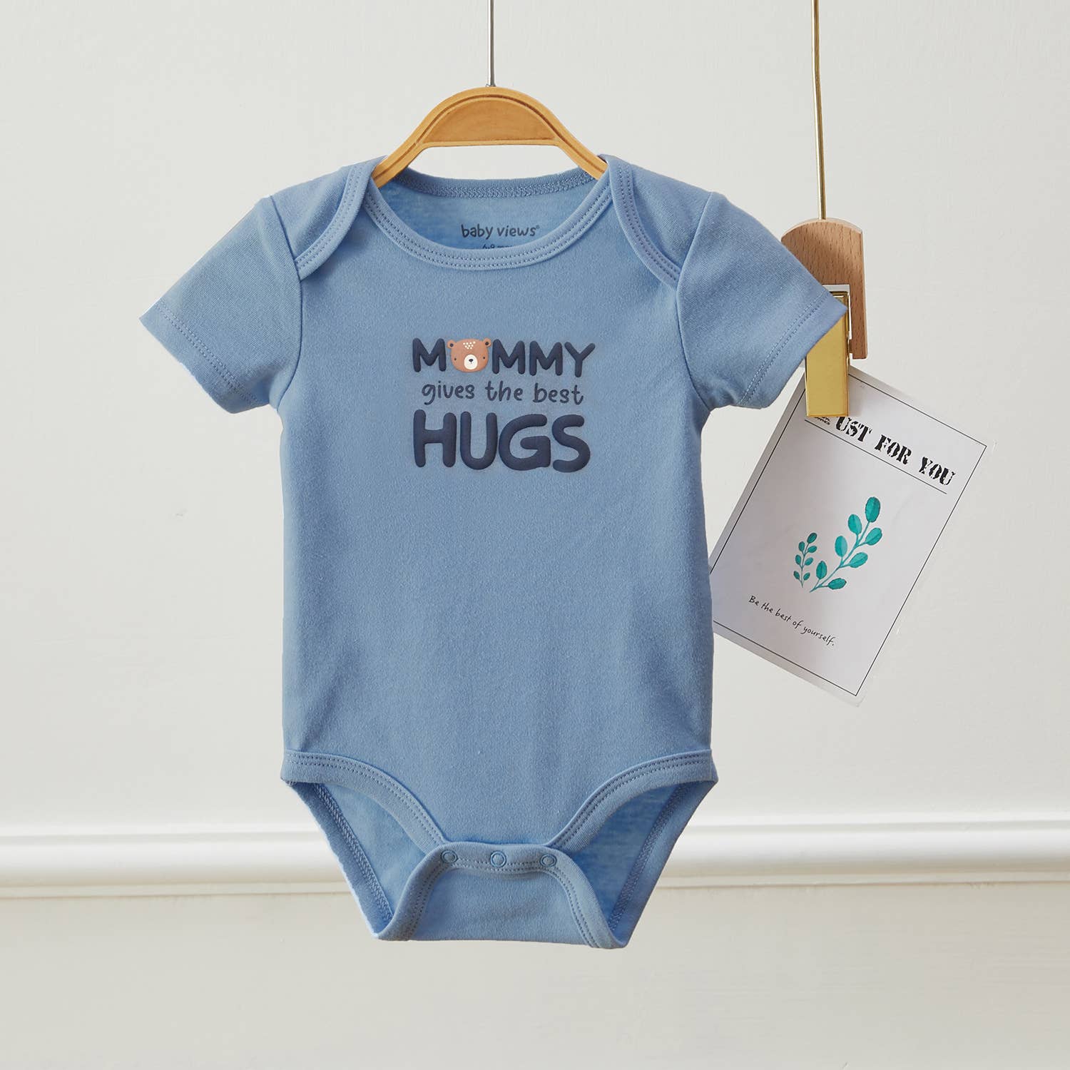 Pack of 3 Baby Bear Mommy Hugs Pattern Bodysuits