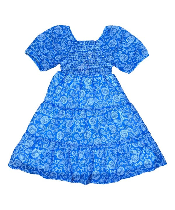 Unik - Girls Chiffon Multi Tier Short Sleeve Dress - DR2234