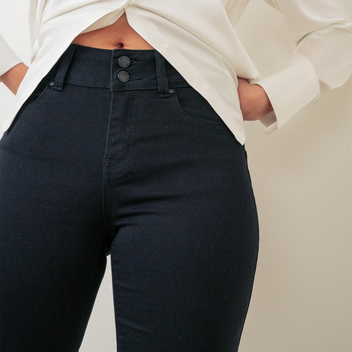 Wax Jean - Bermuda básica de tiro alto con efecto push-up - 90152