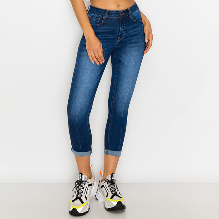 Wax Jean - Women's Repreve Sustainable Rolled Cuff Capri - 90239