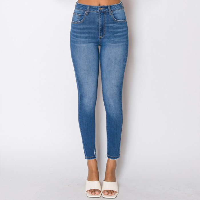 Wax Jeans - Women's High Waisted Skinny Jeans - 90361