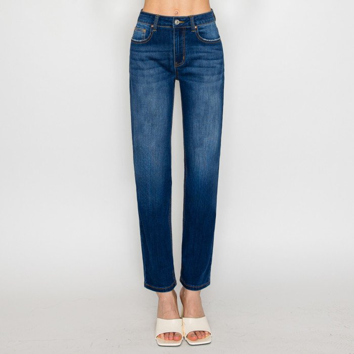 Wax Jeans - Women's Basic Straight Denim Jeans - 90365