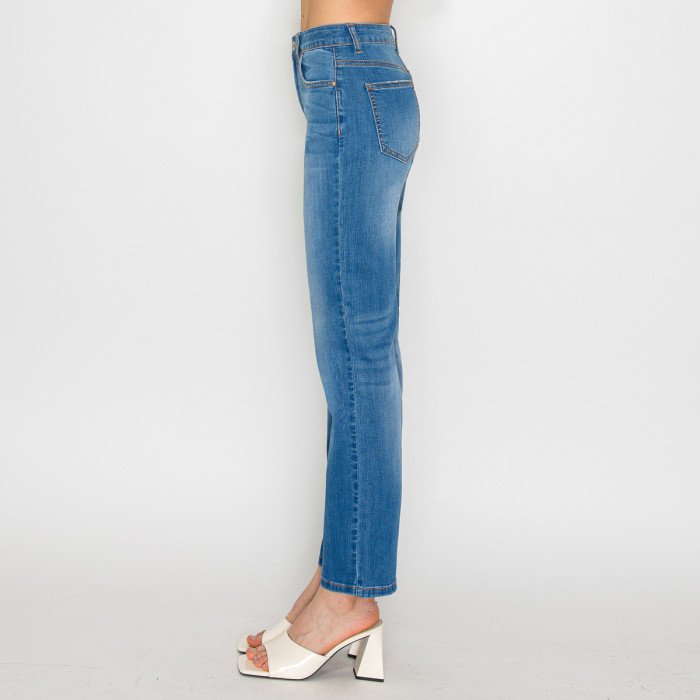 Wax Jeans - Women's Basic Straight Denim Jeans - 90365