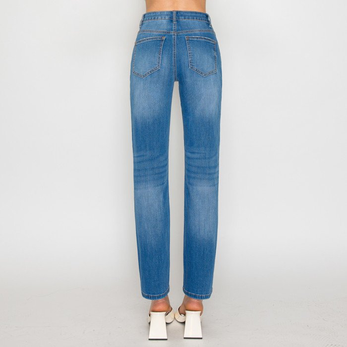 Wax Jeans - Women's Basic Straight Denim Jeans - 90365