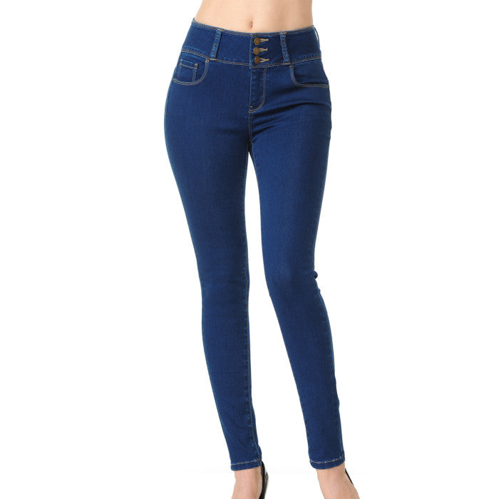 Wax Jean - Jeans pitillo súper cómodos de tiro alto con efecto push-up - 90400