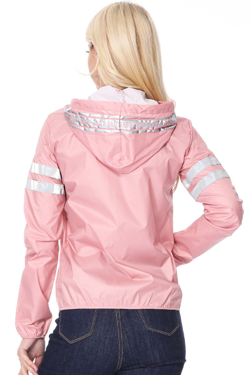 Reflex - Chaqueta Repelente al Agua para Mujer Con Solapa de Amor en la Capucha - J109