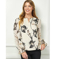 Colección Winslow - Blusa estampada Velora de manga larga para mujer - G538601M59