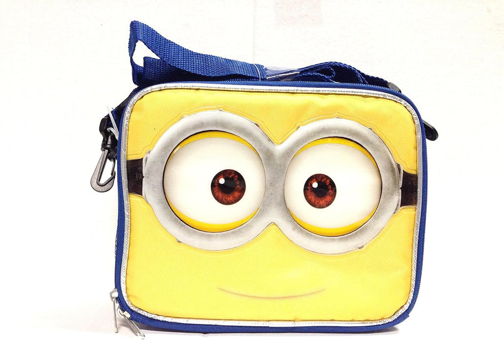 Despicable Me  Minions Face Jerry Lunch Bag with Crossbody Strap - B15SL26058-PI