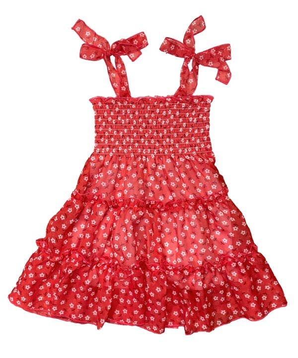 Unik - Girls Chiffon Flower Dress - DR1956