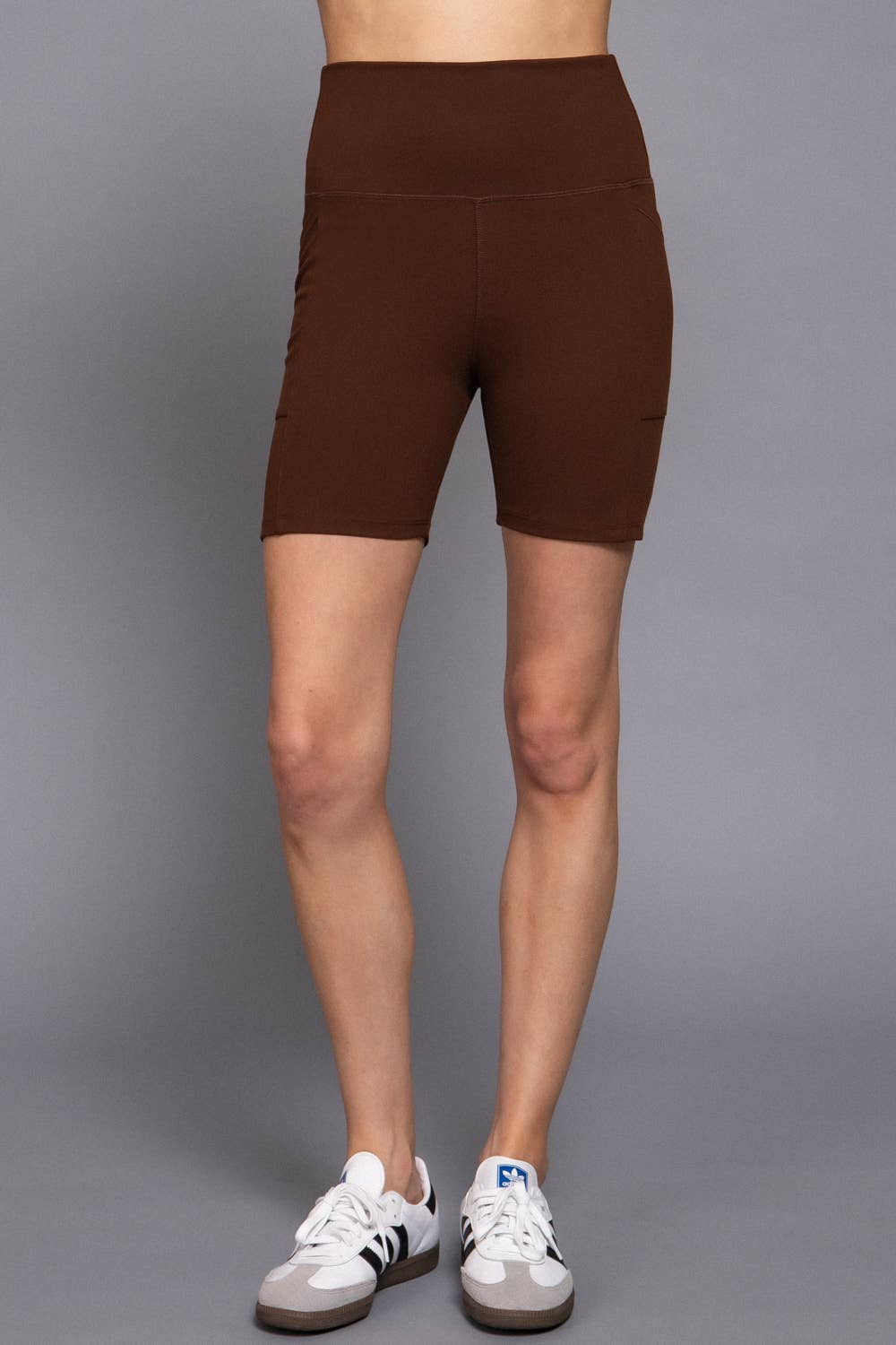 Active USA - Waist Band Workout Bike Short with Pocket - P14776