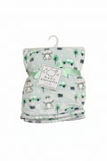 Baby Elements - Boy's Green Cars and Hippos Blanket - JCV111
