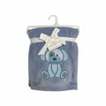 Baby Elements - Boy's Blue Blanket with Blue Dog - FAB165