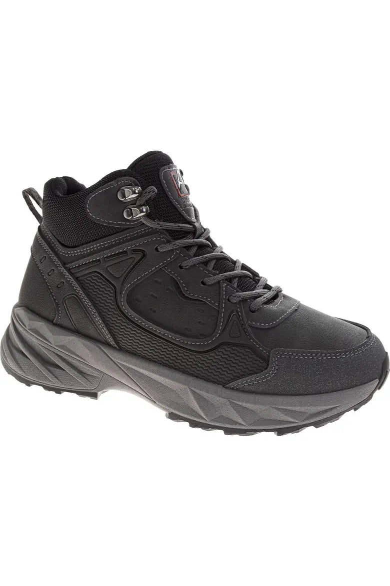 Men's Work Hiking Mid-Top Lace-Up Boots with High-Traction Sole - AV103944