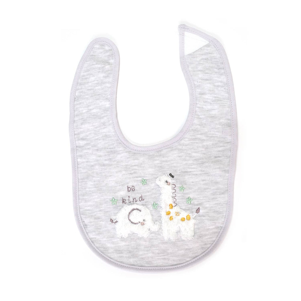 5 Pack Soft Cotton Poly Embroidered Baby Bibs