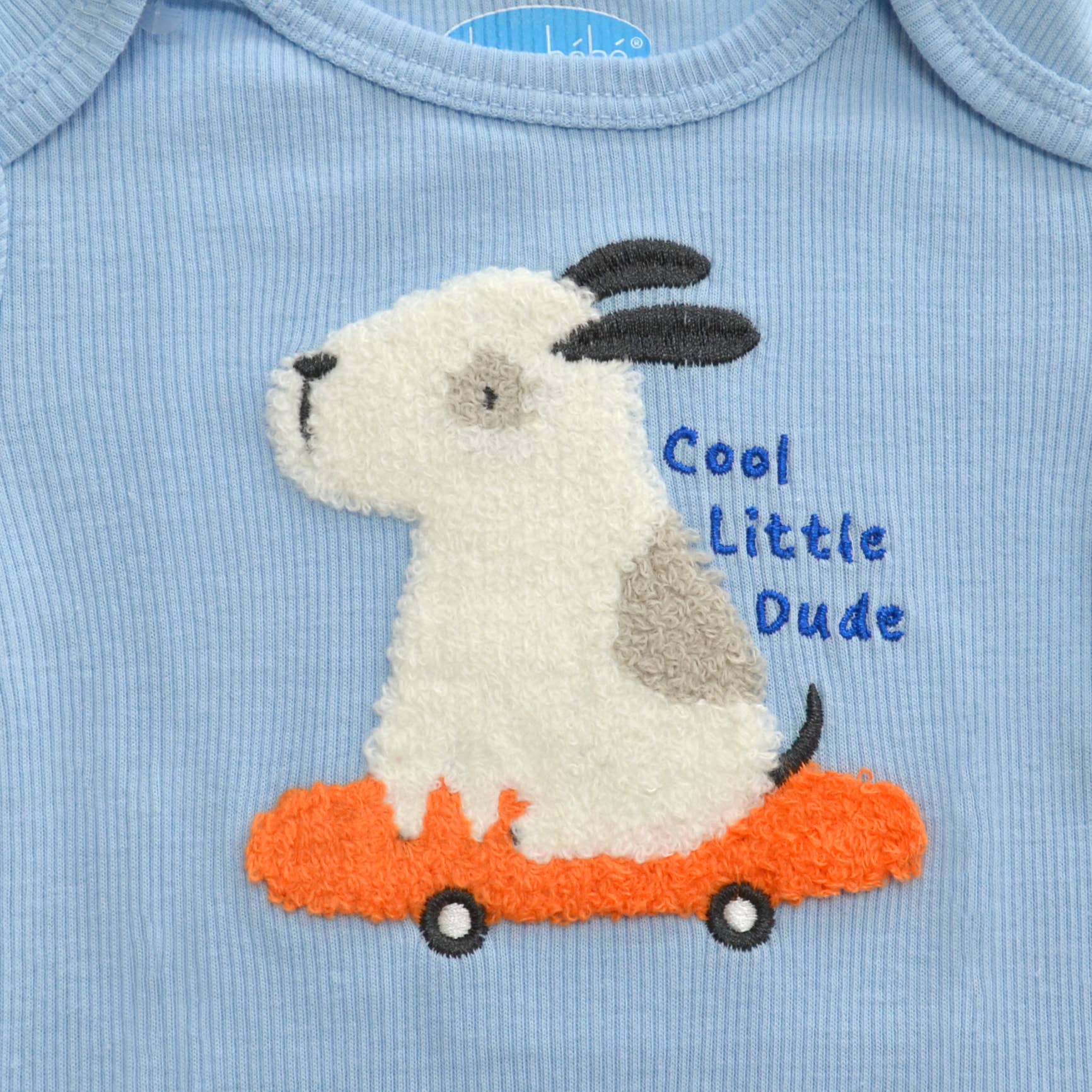 Baby 3pcs Chenille Applique Bodysuit Hat Pants Set