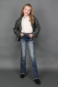 Sexy Couture - Jeans acampanados bordados para niña - A1135-PB-K