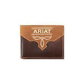 Cartera Ariat Bifold Pass Case Boot Stitch Overlay Marrón - A3567102