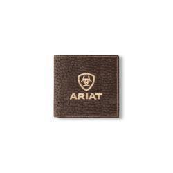 Cartera grande plegable Ariat de piel de toro marrón - A3556002