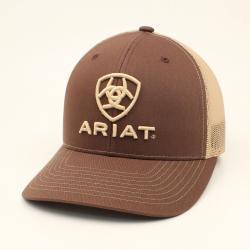 Ariat Mens Cap Shield Brown - A300003102
