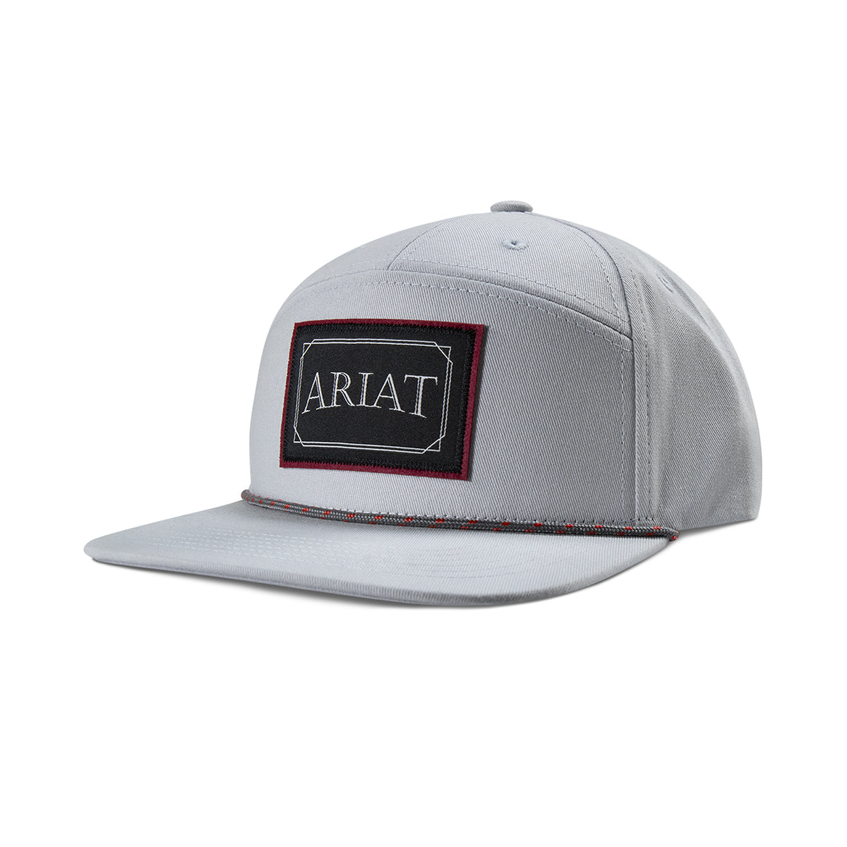 Ariat Snap Back 7Panel Patch Brim Rope Grey - A300097206