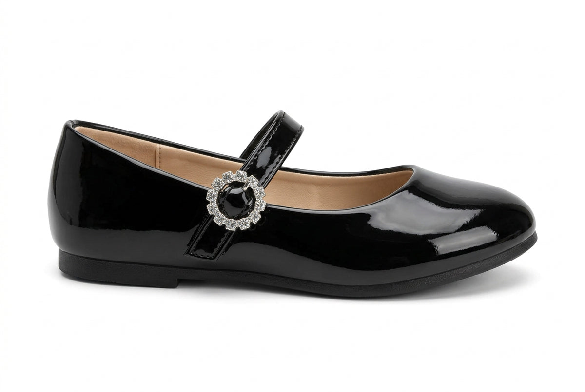 Kensie Girl Girl Rhinestone Buckle Mary Jane Flats - KG94558M