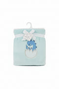 Baby Elements - Boy's Green Blanket with Blue Dino in Egg - FAB163