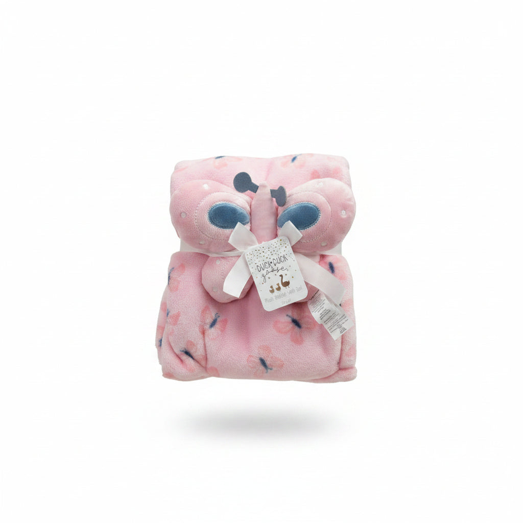 Duck Duck Goose Butterfly Plush Blanket with Doll- D09772