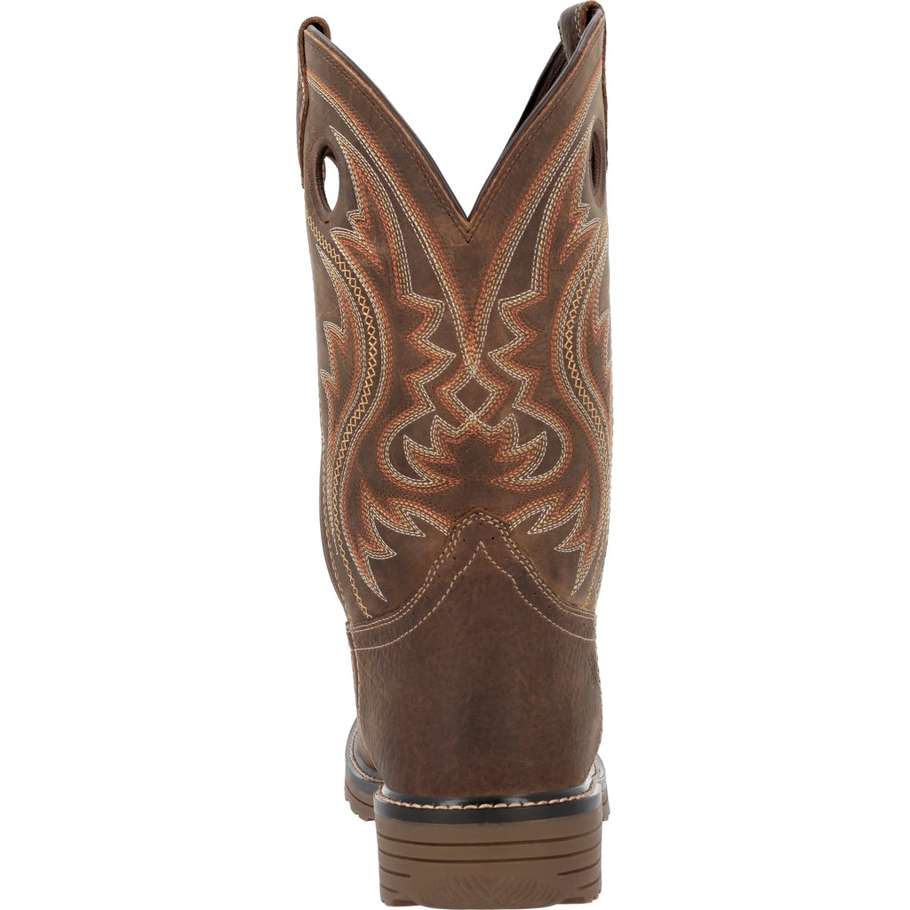 Durango - Men's Workhorse Bark Brown & Glazed Cognac Western Boots - DDB0527
