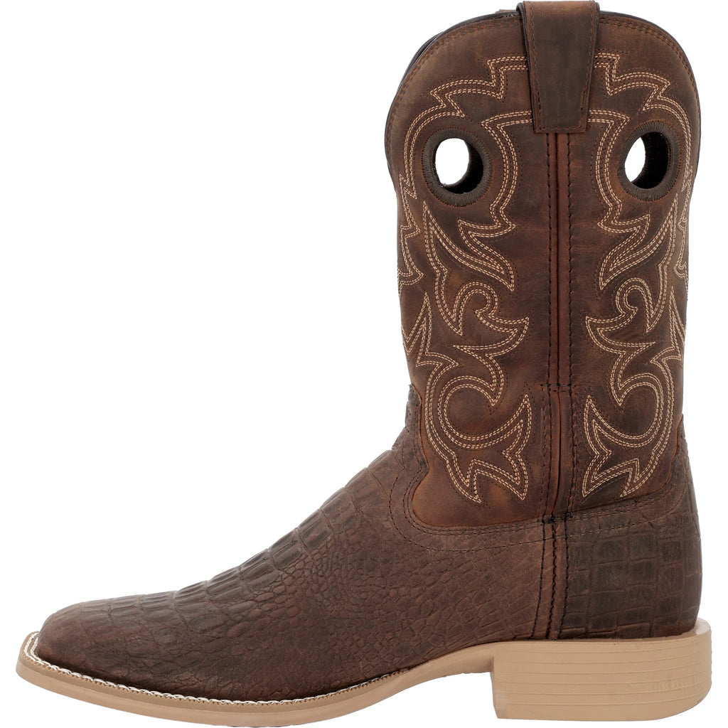 Durango  - Men's Shyloh Nicotine Croc Western Boot - DDB0530