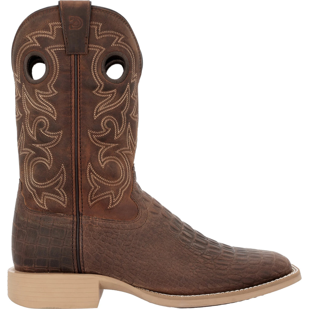 Durango  - Men's Shyloh Nicotine Croc Western Boot - DDB0530