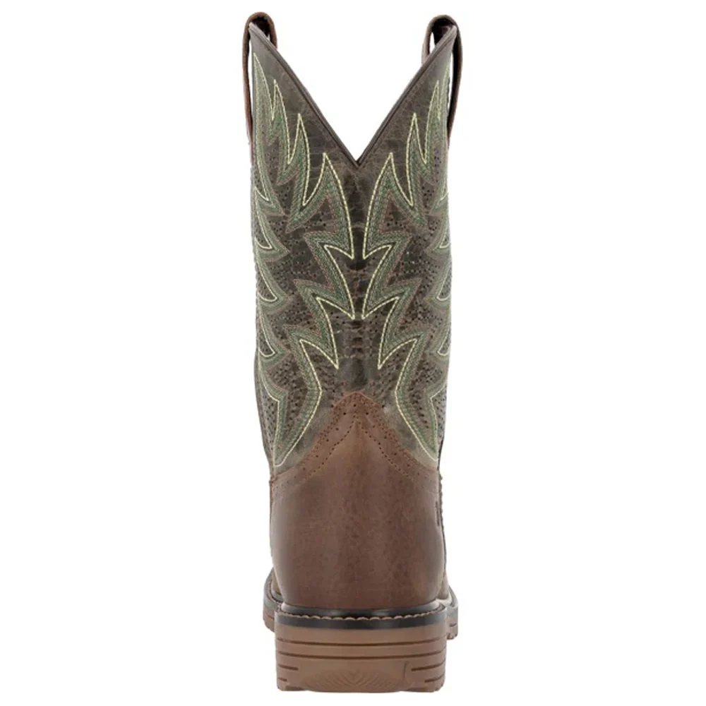 Men's Durango Workhorse Coyote Tan Square Toe Work Boot - DDB0563
