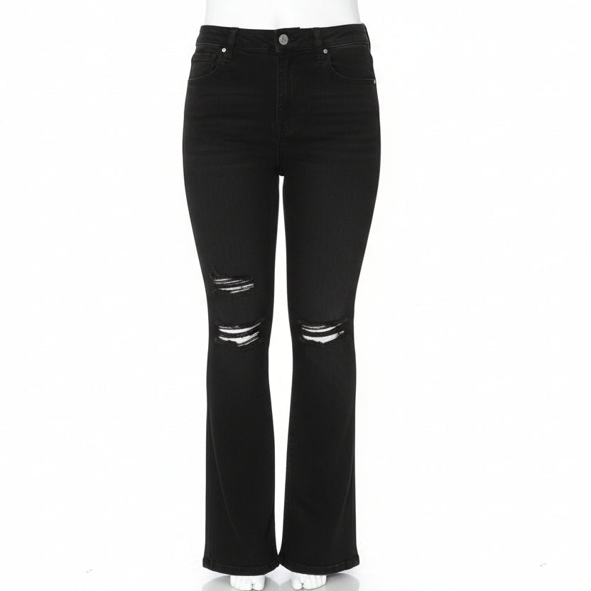 Wax Jean - Women's Destructed Flare Jean [Plus] - 90261XL