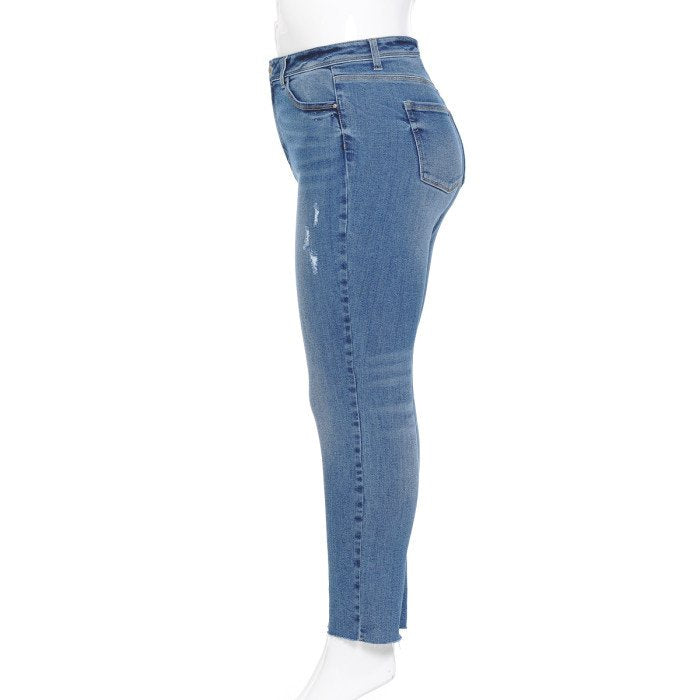 Wax Jean - Women's High Rise Skinny Jeans [Plus Size] - 90185XL