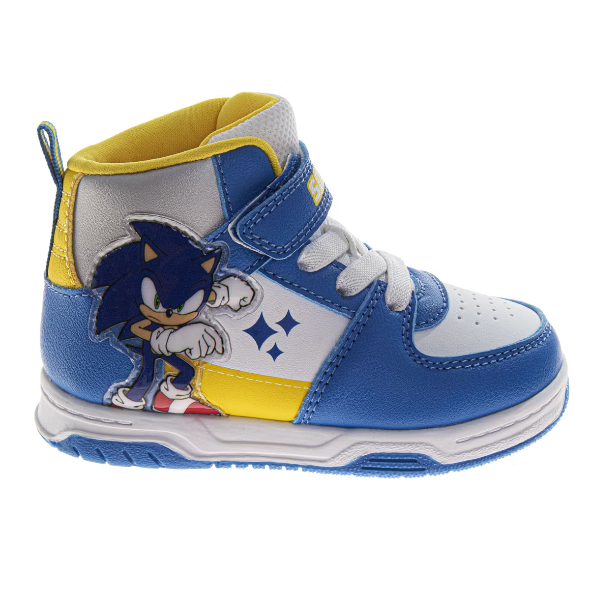 Sonic the Hedgehog Boys High Top Sneakers Hook and Loop with Lace Up - CH100201